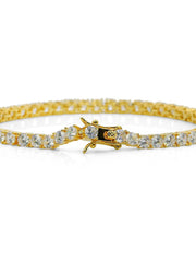 Load image into Gallery viewer, Cubic Zirconia Gold &amp; Silver Bracelet

