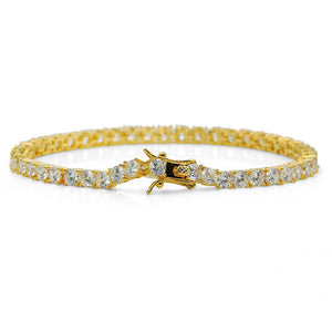 Cubic Zirconia Gold & Silver Bracelet