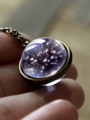 Load image into Gallery viewer, Galaxy Double Sided Pendant Necklace - vendach
