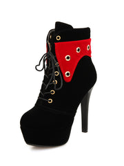 Load image into Gallery viewer,  high heel lace ladies ankle boots
