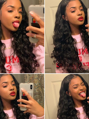 Load image into Gallery viewer, Front lace chemical fiber wig
