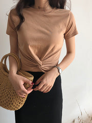 Load image into Gallery viewer, Front Knot T-shirts
