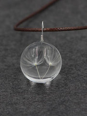 Load image into Gallery viewer, Handmade Resin Floral Pendant Necklace
