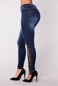 Jeans Ankle Lace-up