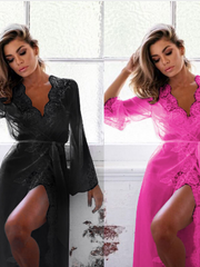 Load image into Gallery viewer, Long Lace Robe
