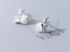  Starfish & Shell Earrings