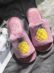 Load image into Gallery viewer, Indoor Slippers Fruits Print
