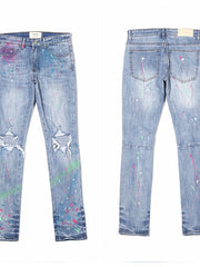 Load image into Gallery viewer, Paint Splash &amp; Ripped Jeans 
