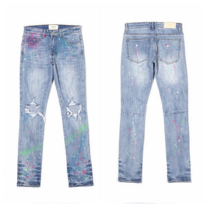 Paint Splash & Ripped Jeans 