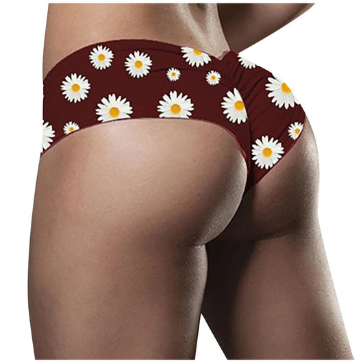 Sexy Cheeky Booty Shorts Floral Print
