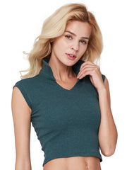 Load image into Gallery viewer,  Deep V-neck Crop Tops 
