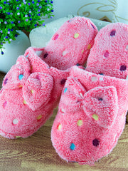 Load image into Gallery viewer, Cotton Polka Dot Slippers