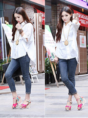 Load image into Gallery viewer, Floral high heel women sandals
