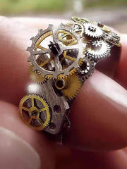 Load image into Gallery viewer, Steam Punk Mechanical Ring
