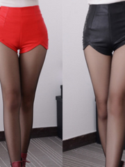 Load image into Gallery viewer, Sexy high waist leather Shorts
