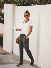 Load image into Gallery viewer, Elastic Drawstring Joggers 
