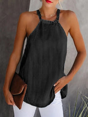 Load image into Gallery viewer, Women&#39;s Denim Jeans Top
