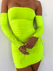 Load image into Gallery viewer, Dress Side Drawstrings 
