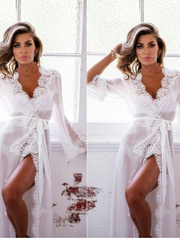Load image into Gallery viewer, Long Lace Robe
