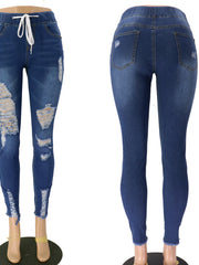 Load image into Gallery viewer, Drawstring Jeans 

