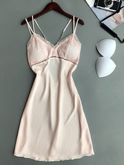 Load image into Gallery viewer, Lace Satin Nightgown
