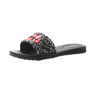 Lip Rhinestone Sandals