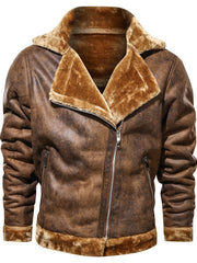 Load image into Gallery viewer, Velvet Lapel Leather-like Jacket
