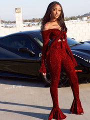 Load image into Gallery viewer, Bow tie sexy two piece set
