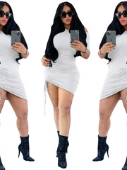 Load image into Gallery viewer, Side Drawstring Dresses
