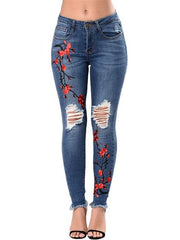 Load image into Gallery viewer, Embroidered Jeans
