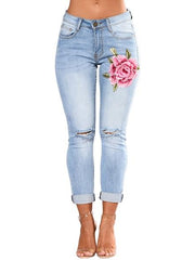 Load image into Gallery viewer, Embroidered Jeans
