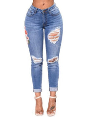 Load image into Gallery viewer, Embroidered Jeans
