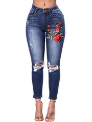 Load image into Gallery viewer, Embroidered Jeans
