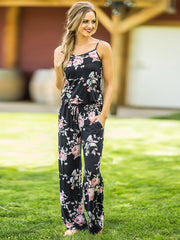 Load image into Gallery viewer, Comfy Floral Jumpsuit
