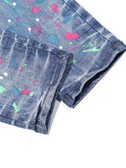 Load image into Gallery viewer, Paint Splash &amp; Ripped Jeans 
