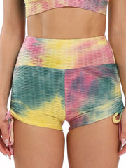 Load image into Gallery viewer, Tie-Dye Shorts Side Tie 

