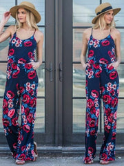 Load image into Gallery viewer, Comfy Floral Jumpsuit
