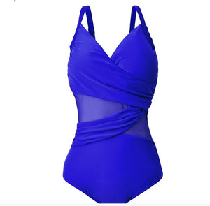 One Piece Swimsuit with Mesh - vendach