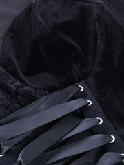 Load image into Gallery viewer, Front Lace-Up Velvet Top
