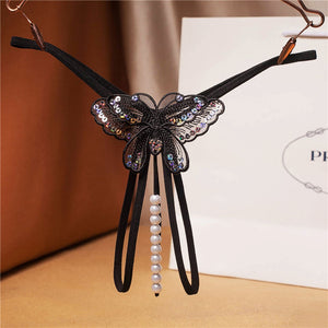 Butterfly G-string W/ Beads