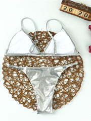 Load image into Gallery viewer, Faux Leather Bikini
