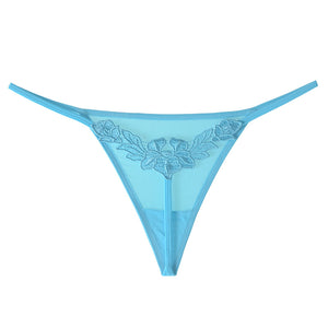  Floral Embroidered G-string