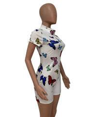 Load image into Gallery viewer, Butterfly Print Romper
