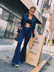 Load image into Gallery viewer,  Slim Bell-bottoms Jeans
