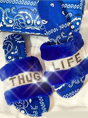 Load image into Gallery viewer, Thug Life Slippers
