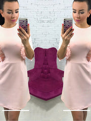 Load image into Gallery viewer, Ruffled Long Sleeve Dress
