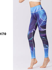 Load image into Gallery viewer, Printed Fitness Yoga Leggings

