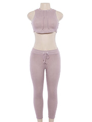 Load image into Gallery viewer, Sleeveless Crop Top &amp; Pants
