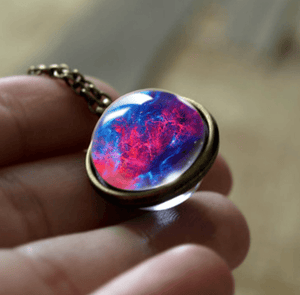 Galaxy Double Sided Pendant Necklace - vendach