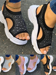 Load image into Gallery viewer, Rhinestone Sandals
